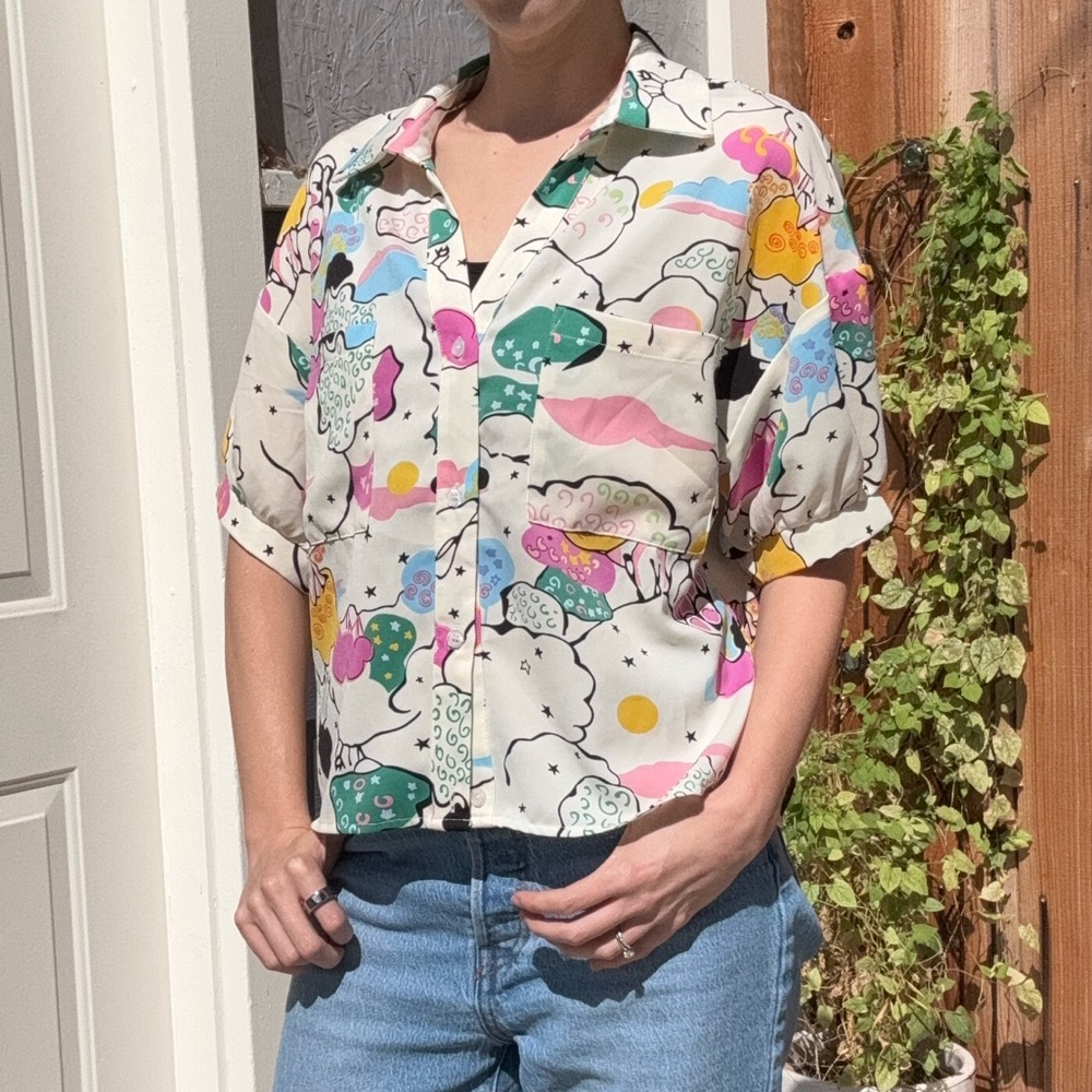 Milk & Honey Colorful Graphic Shirt